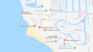 map of beach access points
