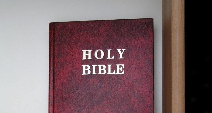 Red bible in drawer