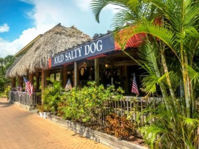front of old salty dog restaurant