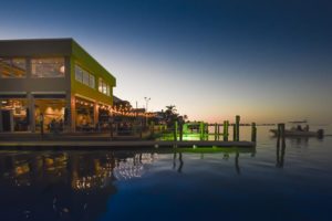 Outside view of dry dock waterfront grill on longboat key