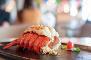 Delicious lobster dinner