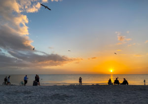 Sunset on Lido Key Beach