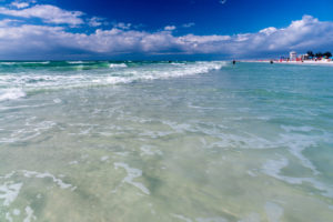 Close up of water on Siesta Key