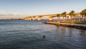 Ringling Bridge in Sarasota before sunset