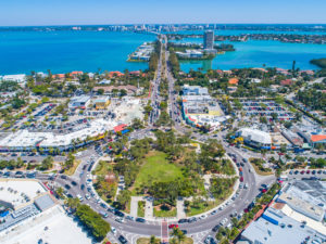 Birds Eye View of St Armands Circle