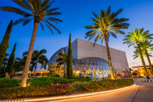 ST. PETERSBURG, FLORIDA - APRIL 6, 2016: Exterior of the Salvador Dali Museum. The museum houses the largest collection of Dali's work outside Europe.