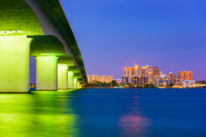 View of Sarasota City from the Ringling Bridge